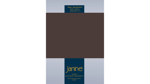 Spannbettlaken Janine® aus Stoff in Dunkelbraun Janine® Spannbettlaken Dunkelbraun - ca. 200 x 200 cm