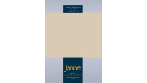Spannbettlaken Janine® aus Stoff in Sand Janine® Spannbettlaken Sand - ca. 200 x 200 cm