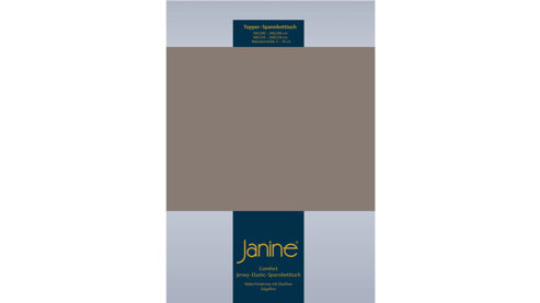 Spannbettlaken Janine® aus Stoff in Hellbraun Janine® Spannbettlaken Taupe - ca. 150 x 200 cm