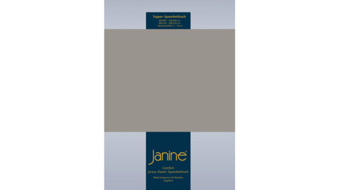 Spannbettlaken Janine® aus Stoff in Grau Janine® Spannbettlaken Vulkan - ca. 200 x 200 cm