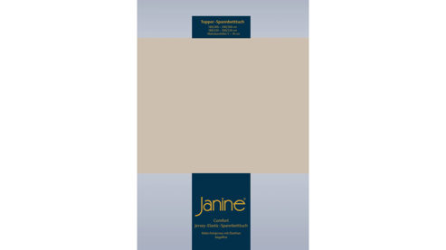 Spannbettlaken Janine® aus Stoff in Beige Janine® Spannbettlaken Naturell - ca. 150 x 200 cm