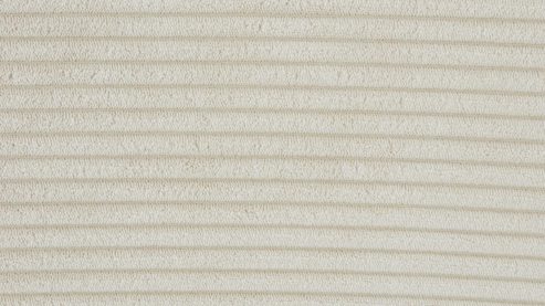 Polsterhocker KAWOO aus Stoff in Weiß KAWOO Serie Santa Lucia - XXL-Polsterhocker cremeweißer Breitcord & schwarze Holzfüße - ca. 128 x 68 cm