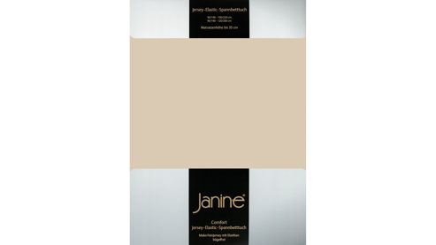 Spannbettlaken Janine® aus Stoff in Sand Janine® Spannbettlaken Sand - ca. 200 x 200 cm