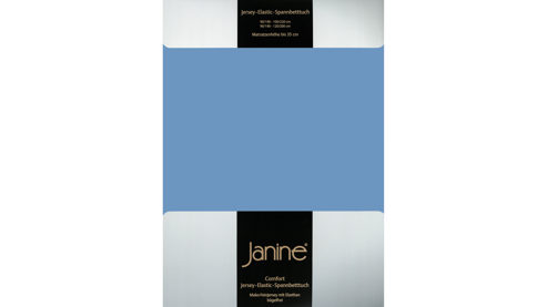 Spannbettlaken Janine® aus Stoff in Blau Janine® Spannbettlaken Blau - ca. 100 x 200 cm