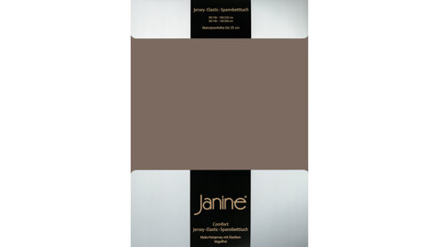 Spannbettlaken Janine® aus Stoff in Cappuccino Janine® Spannbettlaken Capuccino - ca. 150 x 200 cm
