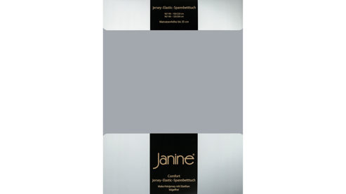 Spannbettlaken Janine® aus Stoff in Metallfarben Janine® Spannbettlaken Platin - ca. 200 x 200 cm