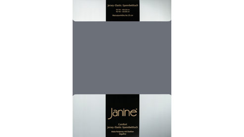 Spannbettlaken Janine® aus Stoff in Anthrazit Janine® Spannbettlaken Opalgrau - ca. 200 x 200 cm