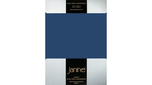 Spannbettlaken Janine® aus Stoff in Dunkelblau Janine® Spannbettlaken Marine - ca. 200 x 200 cm