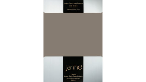 Spannbettlaken Janine® aus Stoff in Hellbraun Janine® Spannbettlaken Taupe - ca. 200 x 200 cm