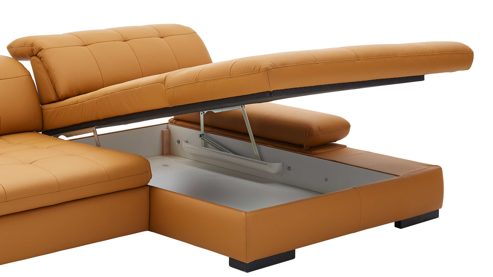 Funktion KAWOO aus Holz in Weiß KAWOO Serie Santa Lucia - Stauraum-Bettkasten aufklappbar