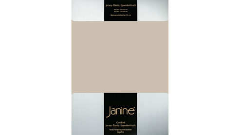 Spannbettlaken Janine® aus Stoff in Beige Janine® Spannbettlaken Naturell - ca. 150 x 200 cm