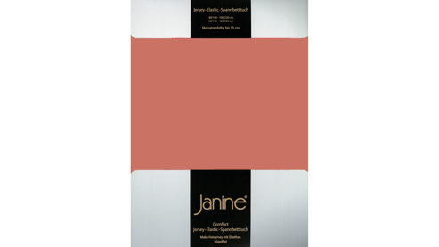 Spannbettlaken Janine® aus Stoff in Hellrot Janine® Spannbettlaken Siena - ca. 100 x 200 cm