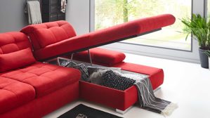 Funktion KAWOO aus Holz in Weiß KAWOO Serie Santa Lucia - Stauraum-Bettkasten aufklappbar