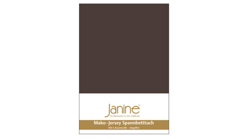 Spannbettlaken Janine® aus Stoff in Dunkelbraun Janine® Spannbettlaken Dunkelbraun - ca. 150 x 200 cm