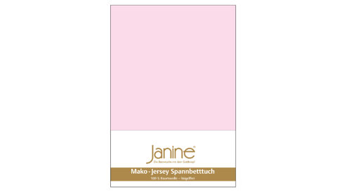 Spannbettlaken Janine® aus Stoff in Rosa Janine® Spannbettlaken Zartrosa - ca. 200 x 200 cm