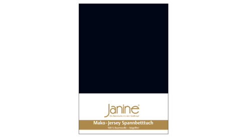 Spannbettlaken Janine® aus Stoff in Schwarz Janine® Spannbettlaken Schwarz - ca. 200 x 200 cm
