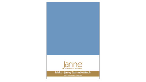 Spannbettlaken Janine® aus Stoff in Blau Janine® Spannbettlaken Blau - ca. 150 x 200 cm