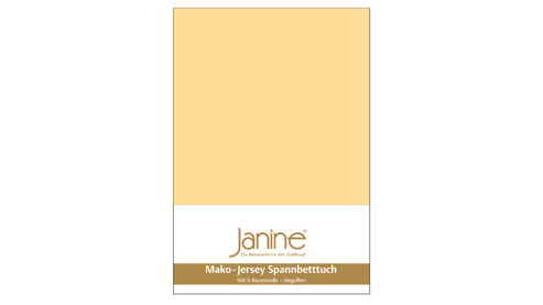 Spannbettlaken Janine® aus Stoff in Gelb Janine® Spannbettlaken Vanille - ca. 150 x 200 cm