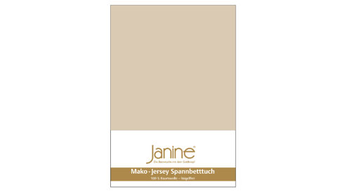 Spannbettlaken Janine® aus Stoff in Sand Janine® Spannbettlaken Sand - ca. 150 x 200 cm