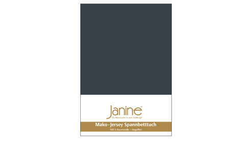 Spannbettlaken Janine® aus Stoff in Dunkelgrau Janine® Spannbettlaken Titan - ca. 200 x 200 cm