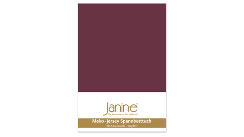 Spannbettlaken Janine® aus Stoff in Dunkelrot Janine® Spannbettlaken Burgund - ca. 200 x 200 cm