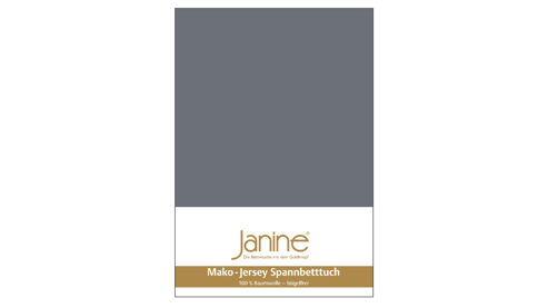 Spannbettlaken Janine® aus Stoff in Anthrazit Janine® Spannbettlaken Opalgrau - ca. 150 x 200 cm