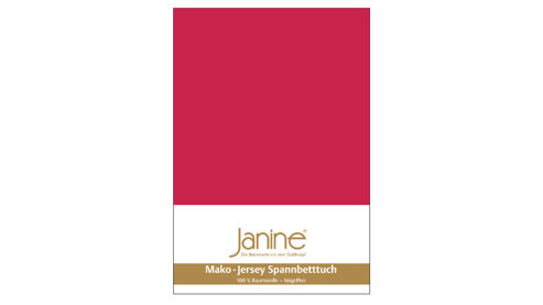 Spannbettlaken Janine® aus Stoff in Rot Janine® Spannbettlaken Rot - ca. 100 x 200 cm