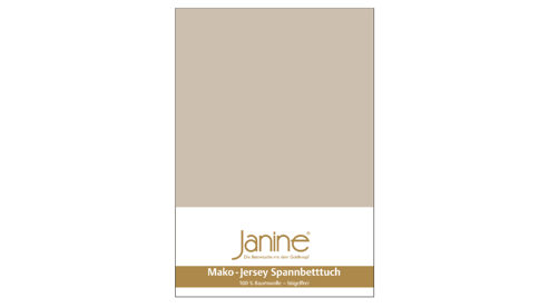 Spannbettlaken Janine® aus Stoff in Beige Janine® Spannbettlaken Naturell - ca. 150 x 200 cm