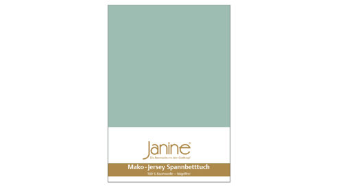 Spannbettlaken Janine® aus Stoff in Fichte Janine® Spannbettlaken Rauchgrün - ca. 150 x 200 cm