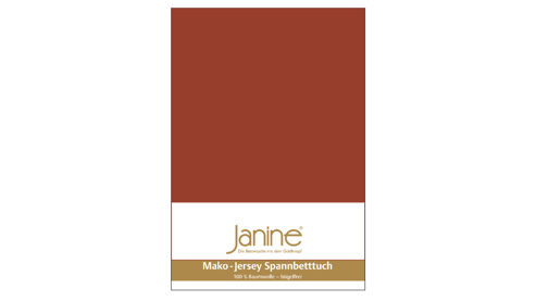Spannbettlaken Janine® aus Stoff in Rost Janine® Spannbettlaken Tabasco - ca. 200 x 200 cm