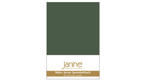 Spannbettlaken Janine® aus Stoff in Oliv Janine® Spannbettlaken Olivegrün - ca. 150 x 200 cm