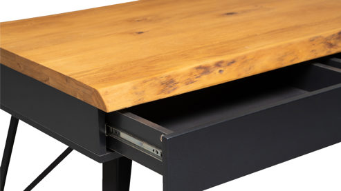 Couchtisch M2 kollektion aus Holz in Holzfarben Couchtisch Dubai 4 Wildeiche & Schwarz - ca. 110 x 60 cm