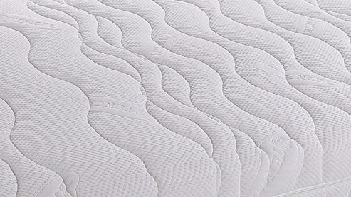 Federkernmatratze KAWOO aus Stoff in Weiß KAWOO Mikro-Taschenfederkernmatratze M-TFK2 Härtegrad 2 - Liegefläche ca. 90 x 200 cm