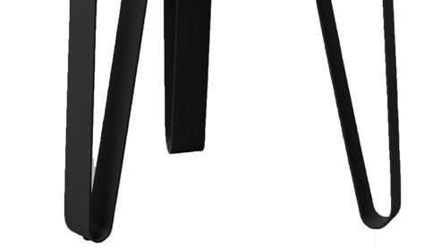 Couchtisch M2 kollektion aus Metall in Schwarz Couchtisch Emil 1 Schwarz - ca. 40 x 50 cm