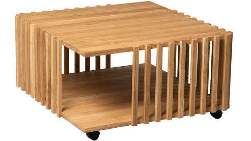 Couchtisch M2 kollektion aus Holz in Holzfarben Couchtisch Malik Wildeiche - ca. 75 x 75 cm