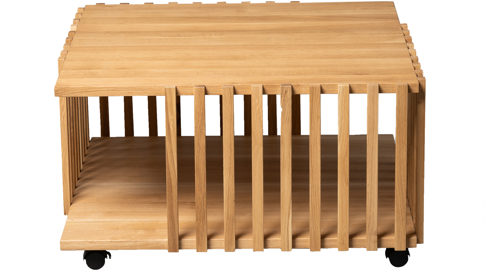 Couchtisch M2 kollektion aus Holz in Holzfarben Couchtisch Malik Wildeiche - ca. 75 x 75 cm