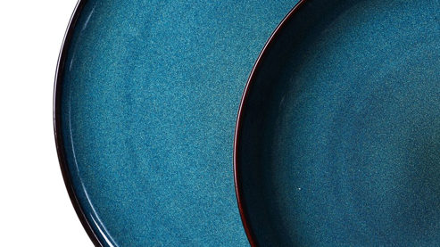 Tafelservice Ritzenhoff & breker aus Keramik in Blau Ritzenhoff & Breker Speiseservice Bali blaues Steinzeug – achtteilig