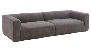 Bigsofa Gutmann factory® aus Stoff in Anthrazit Lounge-Polstermöbel Aversa - Megasofa XL anthrazitfarbener Bezug 818.77 & beiger Bezug 818.15 - Länge ca. 280 cm