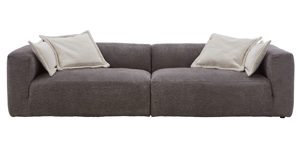 Bigsofa Gutmann factory® aus Stoff in Anthrazit Lounge-Polstermöbel Aversa - Megasofa XL anthrazitfarbener Bezug 818.77 & beiger Bezug 818.15 - Länge ca. 280 cm