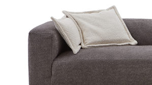 Bigsofa Gutmann factory® aus Stoff in Anthrazit Lounge-Polstermöbel Aversa - Megasofa XL anthrazitfarbener Bezug 818.77 & beiger Bezug 818.15 - Länge ca. 280 cm