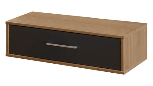 Nachtkommoden-Set PARTNERRING COLLECTION aus Holz in Dunkelgrau PARTNERRING COLLECTION Schlafzimmerprogramm Pasadena – Nachtkonsolen-Set Bianco Eiche & Graphit - zweiteilig