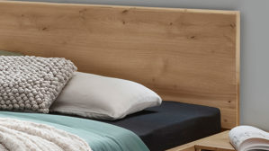 Bettgestell PARTNERRING COLLECTION aus Holz in Holzfarben PARTNERRING COLLECTION Schlafzimmerprogramm Pasadena – Bettgestell Bianco Eiche - Liegefläche ca. 180 x 200 cm