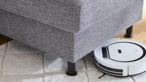 Ecksofa modulmaster aus Stoff in Grau Modulmaster MM-ZE1080 - Ecksofa mit Federkern stahlgraues Flachgewebe Unica & schwarze Metallfüße – Stellfläche ca. 232 x 168 cm