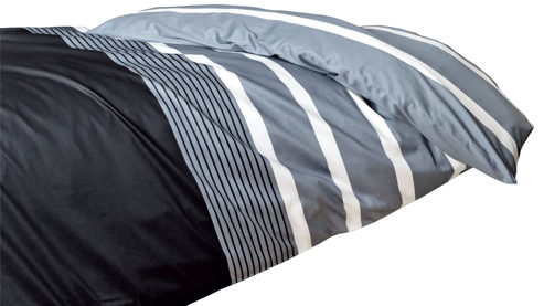 Bettwäsche-Set Janine® aus Naturfaser in Grau J. D. Bettwäsche-Set silberfarbener Mako-Satin – zweiteilig, ca. 135 x 200 cm