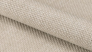 Vierfußstuhl Actona group aus Stoff in Beige Armlehnstuhl Glenda beiger Webstoff Basel 24 & schwarzes Metall