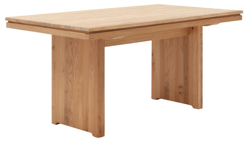 Auszugtisch Decker aus Holz in Holzfarben DECKER Massivholztisch bzw. Ausziehtisch  Volterra Plus biancofarbene Wildeiche – ca. 180-240 x 90 cm