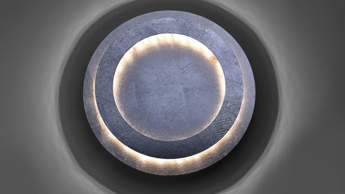 Deckenleuchte Paul neuhaus aus Metall in Metallfarben Paul Neuhaus LED-Deckenleuchte Nevis silberfarbenes, gehämmertes Metall – Durchmesser ca. 50 cm