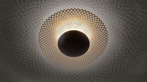 Deckenleuchte Paul neuhaus aus Metall in Metallfarben Paul Neuhaus LED-Deckenleuchte Nevis rost- & goldfarbenes Metall – Durchmesser ca. 45 cm