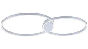 Deckenleuchte Paul neuhaus aus Metall in Metallfarben Paul Neuhaus Deckenlampe Q®-KATE Stahl & weißes Acrylglas – Länge ca. 96 cm