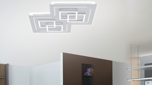 Deckenleuchte Paul neuhaus aus Metall in Metallfarben Paul Neuhaus Deckenleuchte Q®-LINEA Aluminium & Acryl – Länge ca. 60 cm